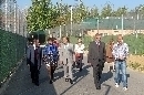 Los asistentes a las Jornadas se dirigen al Centro de Menores El Lavadero.